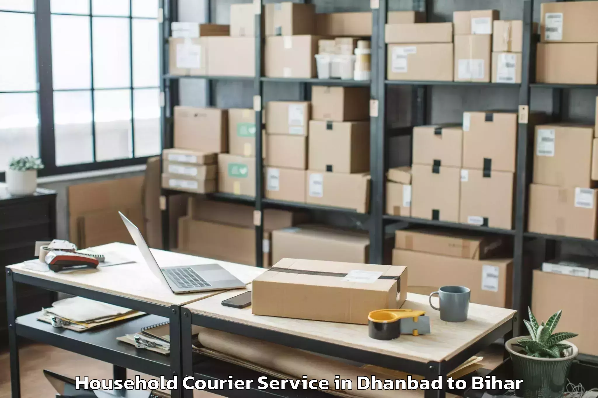 Easy Dhanbad to Harnaut Household Courier Booking